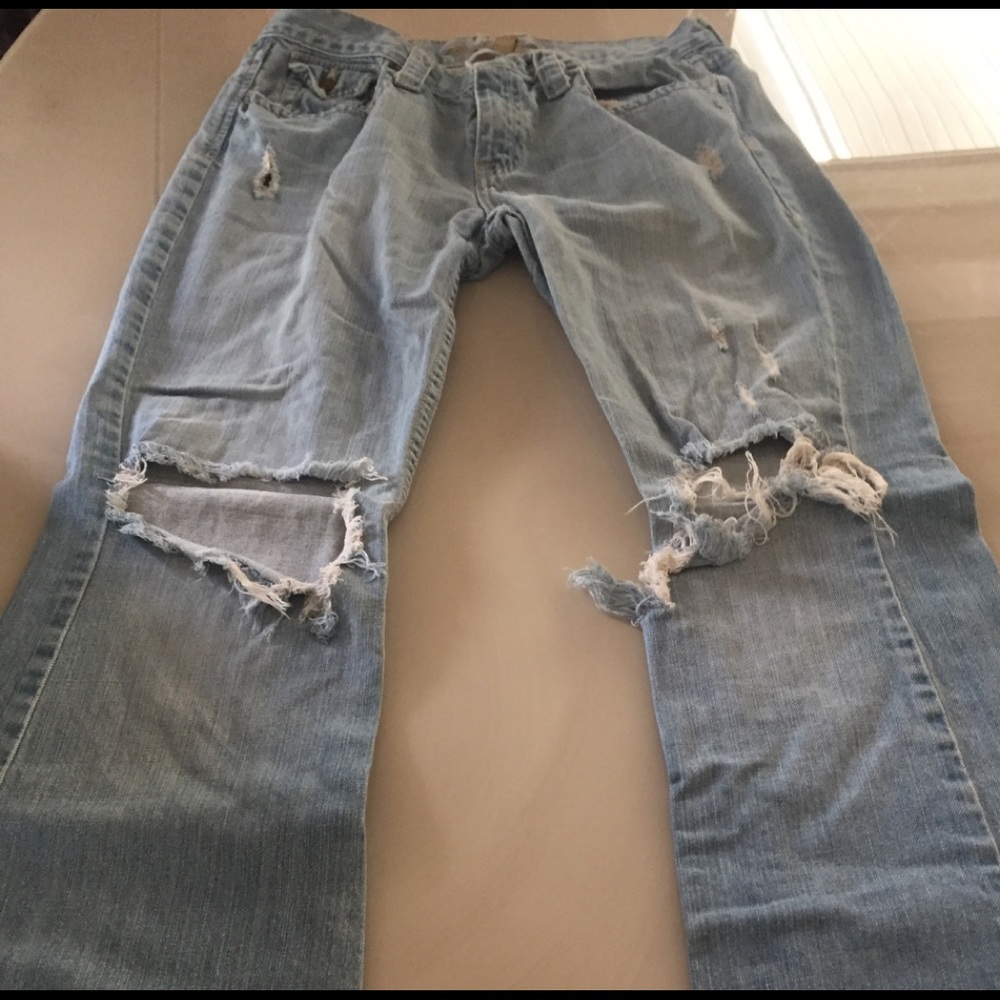 Abercrombie jeans with flare bottom